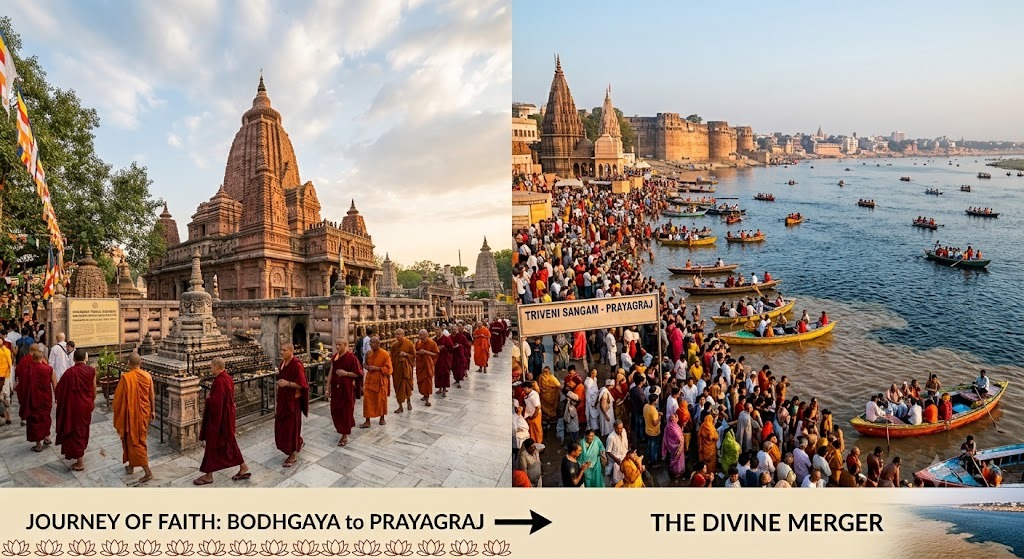 Bodhgaya to Prayagraj & Triveni Sangam